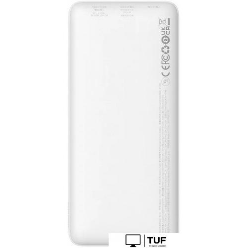 Внешний аккумулятор Baseus Airpow Fast Charge Power Bank 20W 10000mAh (белый)