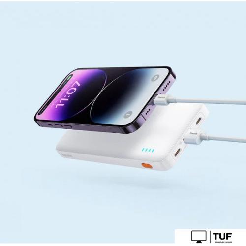 Внешний аккумулятор Baseus Airpow Fast Charge Power Bank 20W 10000mAh (белый)