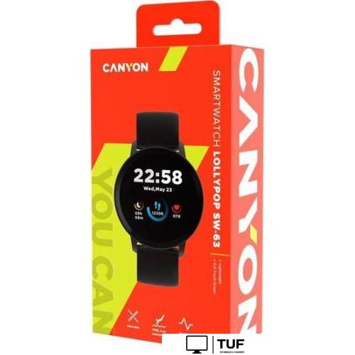 Умные часы Canyon Lollypop SW-63 (черный)