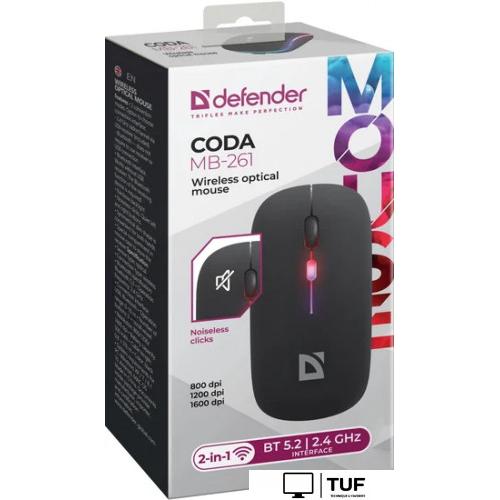 Мышь Defender Coda MB-261 (черный)