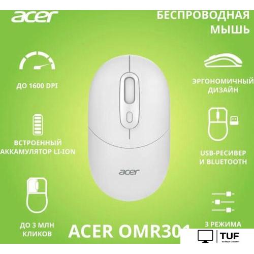 Мышь Acer OMR301 (белый)