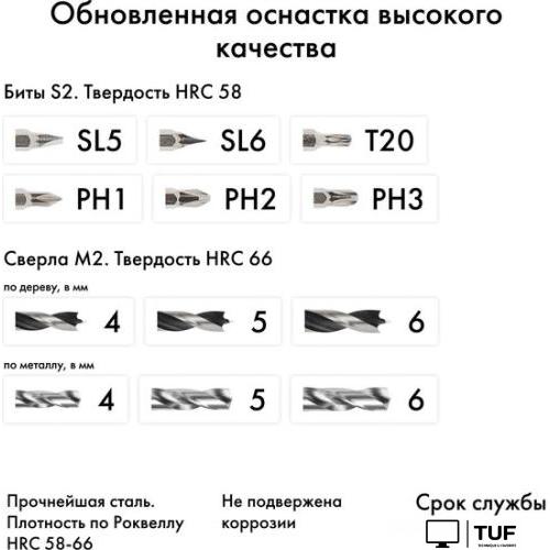 Дрель-шуруповерт Rokodil Twist 2 Pro (1 АКБ, кейс, оснастка)