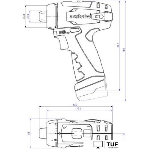 Дрель-шуруповерт Metabo PowerMaxx BS Basic 600984500 (с 2-мя АКБ, кейс)