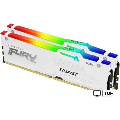 Оперативная память Kingston FURY Beast RGB 2x32ГБ DDR5 5600 МГц KF556C40BWAK2-64