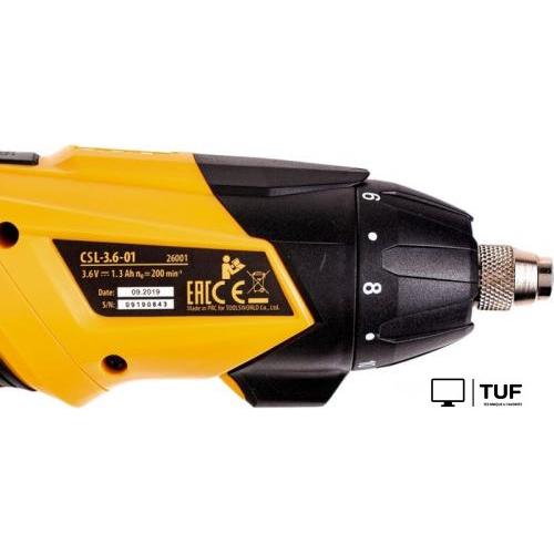 Электроотвертка Denzel CSL-3.6-01 (с АКБ)