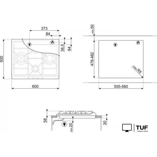Варочная панель Smeg SR264AV2