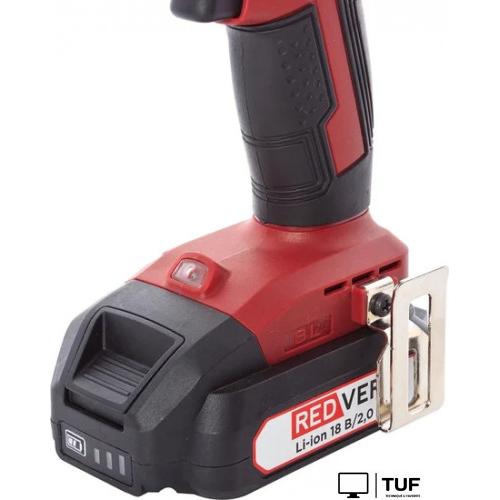Ударная дрель-шуруповерт RedVerg RD-IS18BL/U (с 2-мя АКБ, кейс)