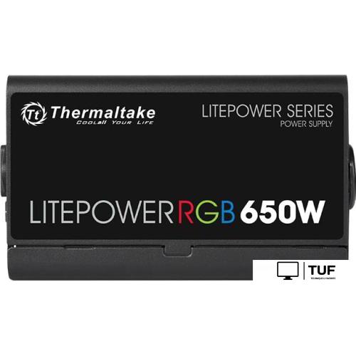 Блок питания Thermaltake Litepower RGB 650W LTP-650AL2NK