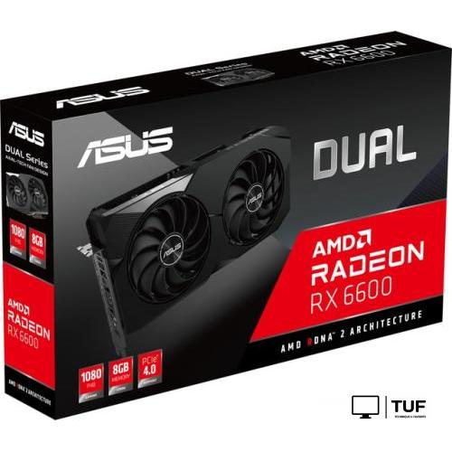 Видеокарта ASUS Dual Radeon RX 6600 8GB GDDR6