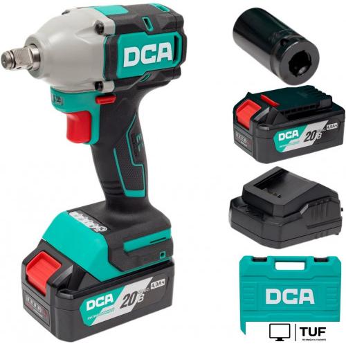 Гайковерт DCA ADPB320 Type EM (с 2-мя АКБ, кейс)