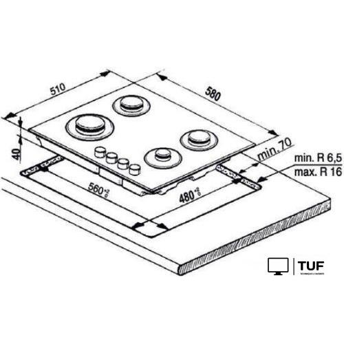 Варочная панель Indesit THPM 642 W/IX/I