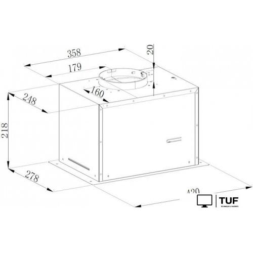 Кухонная вытяжка Weissgauff Dubhe 450 White