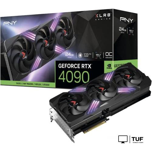 Видеокарта PNY GeForce RTX 4090 24GB OC XLR8 Gaming Verto EPIC-X RGB TF VCG409024TFXXPB1-O