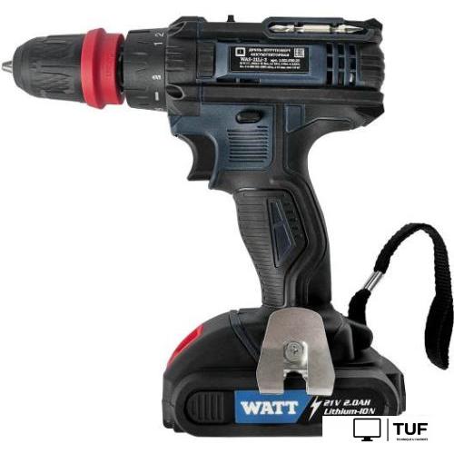Дрель-шуруповерт WATT WAS-21Li-3 1.021.030.23 (с 2-мя АКБ, кейс)