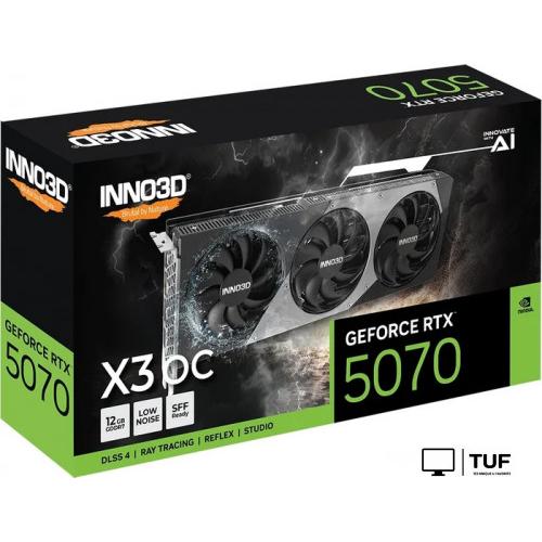 Видеокарта Inno3D GeForce RTX 5070 X3 OC N50703-12D7X-195064L