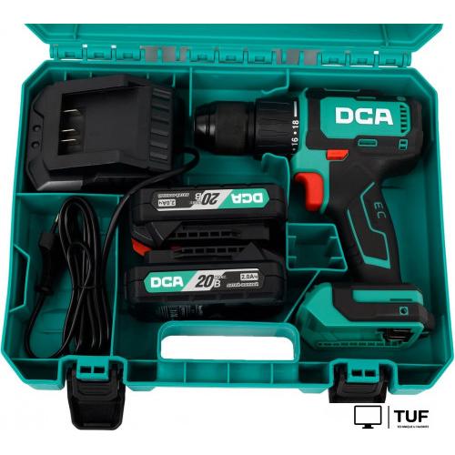 Ударная дрель-шуруповерт DCA ADJZ2055i Type AM (с 2-мя АКБ, кейс)