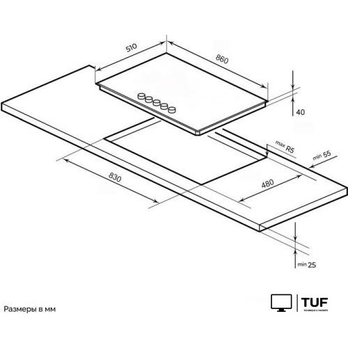 Варочная панель LEX GVG 955 BBL