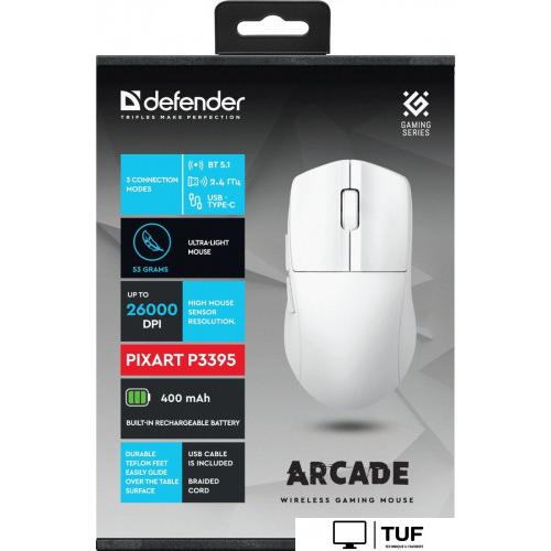 Игровая мышь Defender Arcade GM-381 (белый)