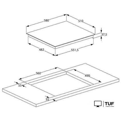 Варочная панель Indesit IB 41B60 BF