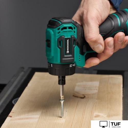 Дрель-шуруповерт Rokodil Twist 2 Air 1047196 (с 1-им АКБ, сумка, набор оснастки)