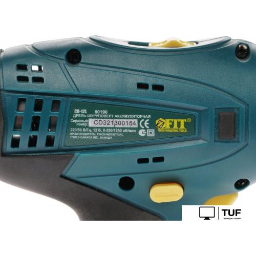 Дрель-шуруповерт FIT 80190 (с 1-им АКБ)