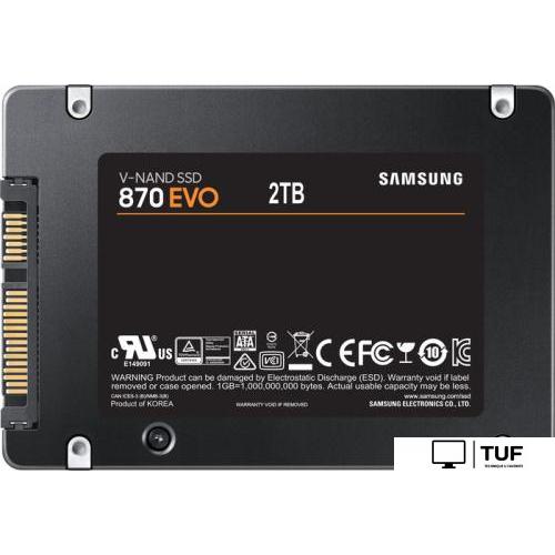 SSD Samsung 870 Evo 2TB MZ-77E2T0BW