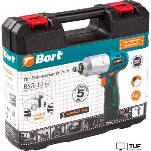 Гайковерт Bort BSR-12Li (с 1-им АКБ, кейс)