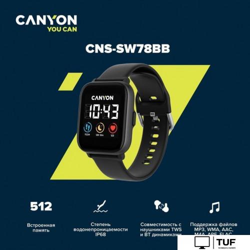 Умные часы Canyon Salt SW-78 (черный)