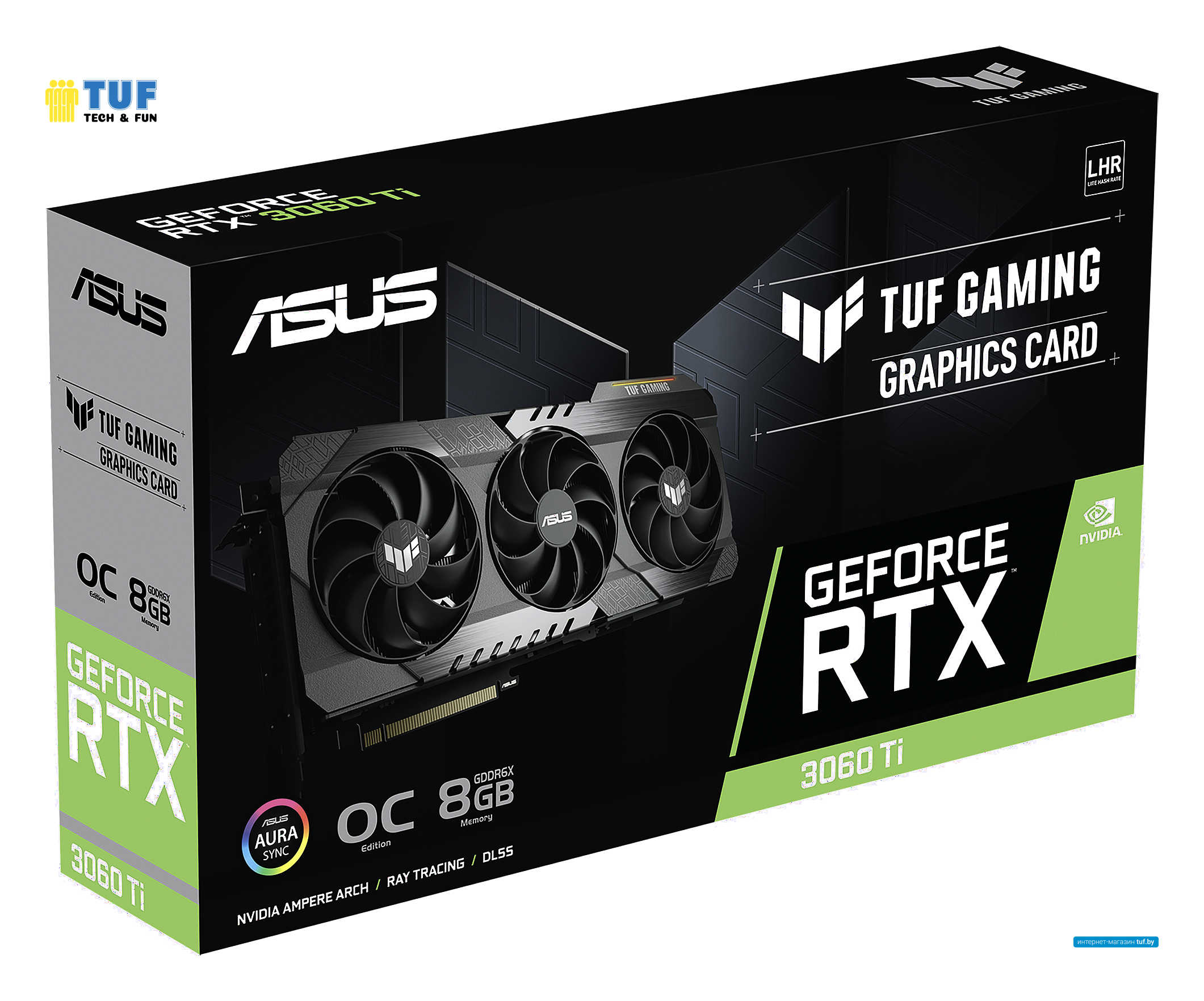 Видеокарта ASUS TUF Gaming GeForce RTX 3060 Ti OC Edition 8G GDDR6X TUF-RTX3060TI-O8GD6X-GAMING