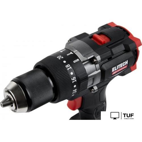 Ударная дрель-шуруповерт ELITECH CD 20BL2 E2201.042.01 (с 1-им АКБ, кейс)