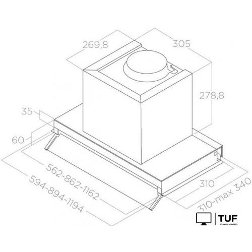 Кухонная вытяжка Elica Boxin IX/A/120 PRF0097842B