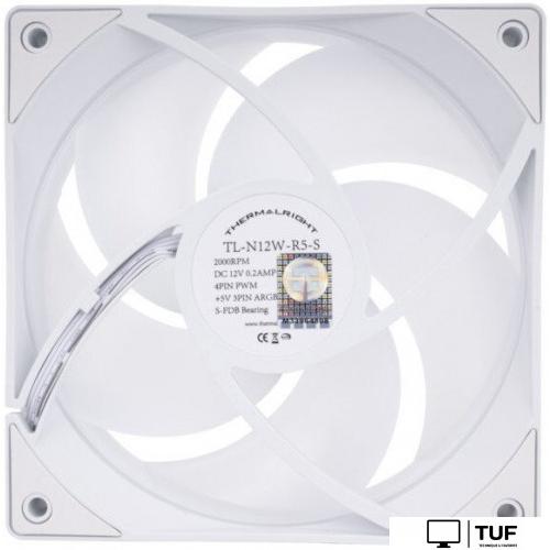 Вентилятор для корпуса Thermalright TL-N12W-R5-S (белый)