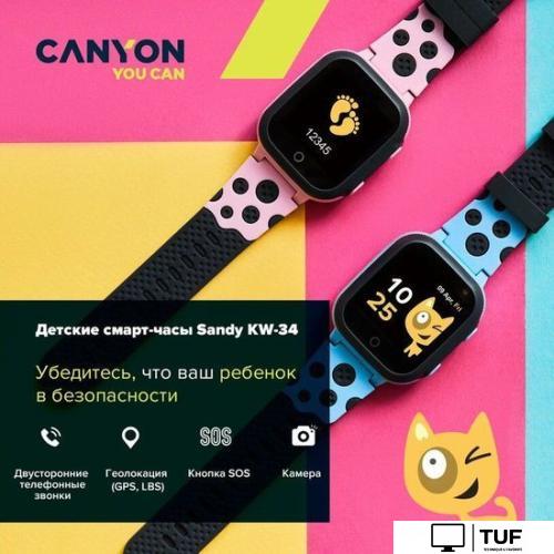 Детские умные часы Canyon Sandy KW-34 (голубой)