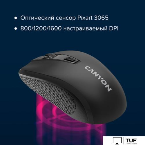 Мышь Canyon MW-7 (черный)