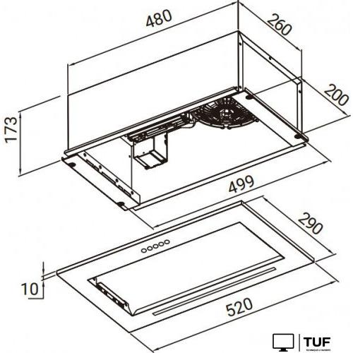 Кухонная вытяжка Weissgauff BOX 520 PB BL