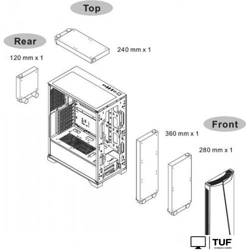 Корпус Thermaltake H350 TG RGB CA-1R9-00M1WN-00