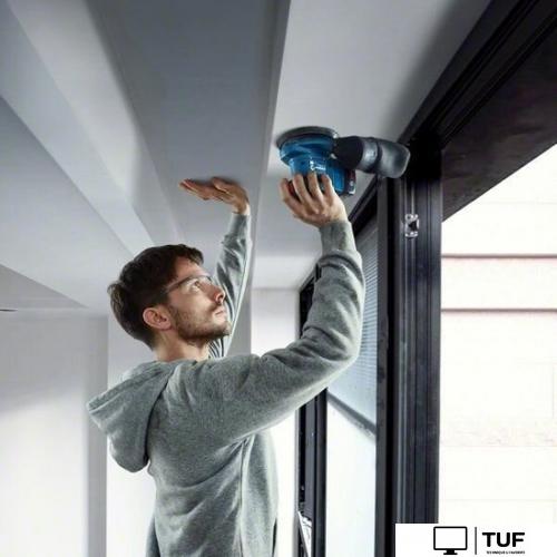 Эксцентриковая шлифмашина Bosch GEX 185-LI Professional 06013A5021 (с 1-м АКБ, кейс)