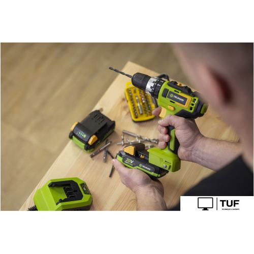 Ударная дрель-шуруповерт Fieldmann FDUV 70115-A (с 1-м АКБ, кейс)