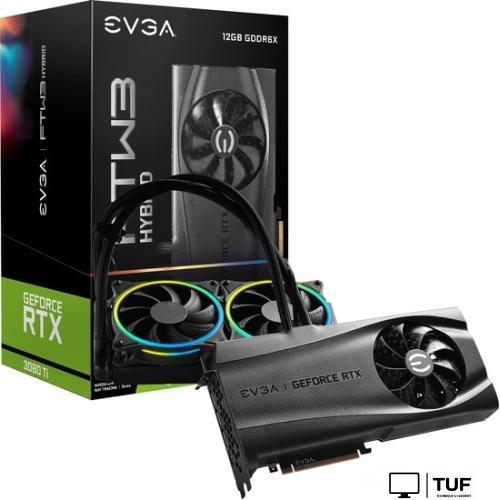 Видеокарта EVGA GeForce RTX 3080 Ti FTW3 Ultra Hybrid 12GB GDDR6X 12G-P5-3968-KR