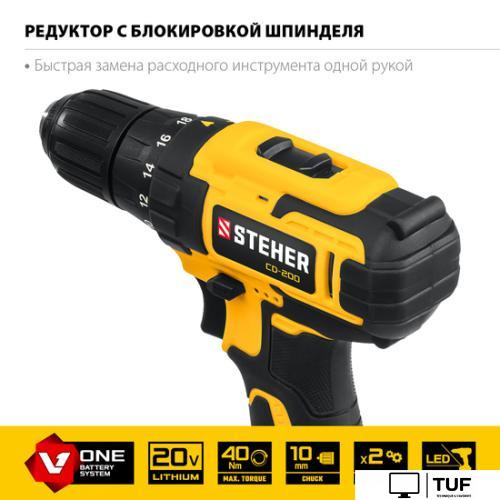 Дрель-шуруповерт Steher CD-200 (без АКБ)