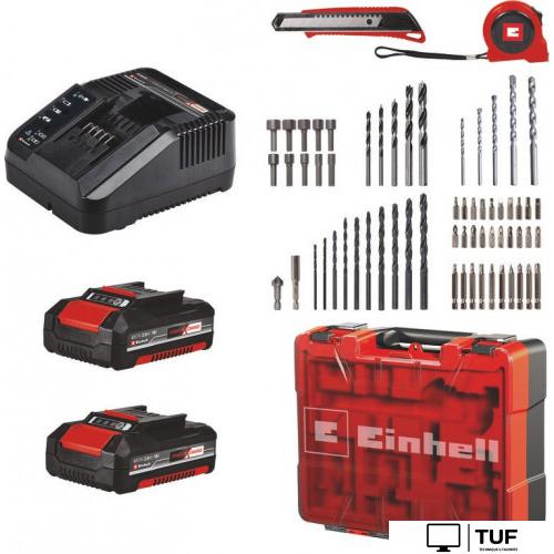 Ударная дрель-шуруповерт Einhell TE-CD 18/40 Li-i +64 4513992 (с 2-мя АКБ, кейс)
