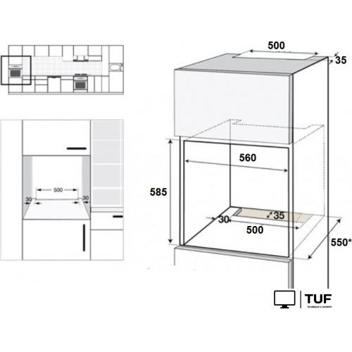 Электрический духовой шкаф Schtoff CME 8006 BK