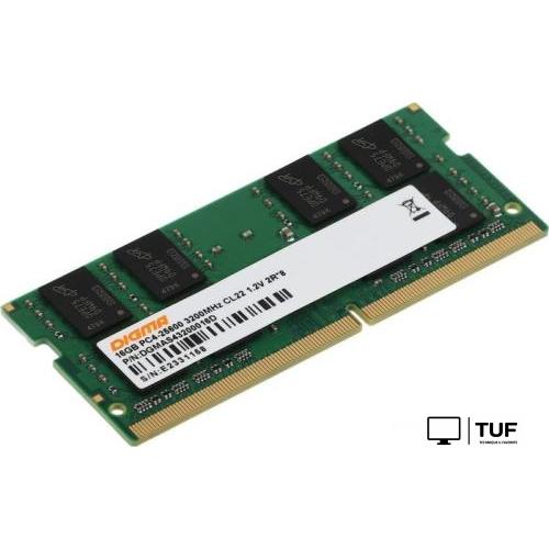 Оперативная память Digma 16ГБ DDR4 SODIMM 3200 МГц DGMAS43200016D