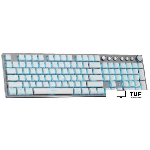 Клавиатура AULA F2090 (серебристый/белый)