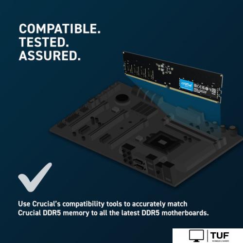 Оперативная память Crucial 32ГБ DDR5 5600 МГц CT32G56C46U5