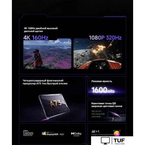 Игровой монитор Xiaomi Redmi G Pro 27U P27UDA-RGP (китайская версия)