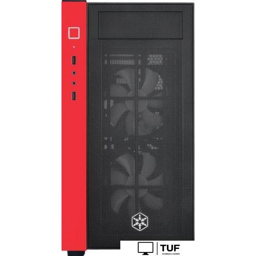 Корпус SilverStone RL08 (черный/красный)