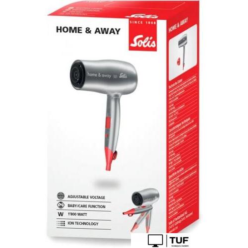 Фен Solis Home & Away (серебристый)