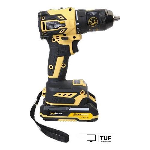 Дрель-шуруповерт Hanskonner HCD2065BLC (с 2-мя АКБ, кейс)