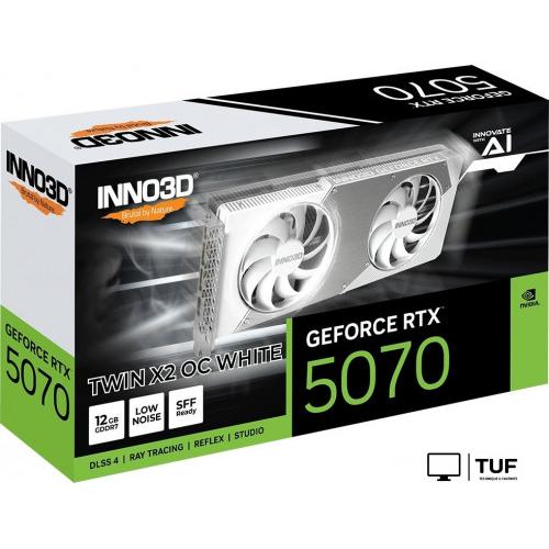 Видеокарта Inno3D GeForce RTX 5070 Twin X2 OC White N50702-12D7X-195064W